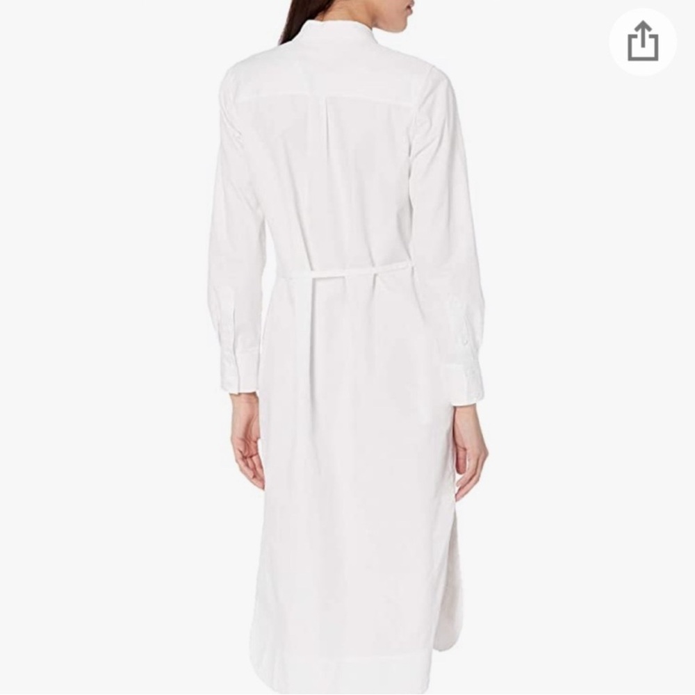 Rebecca Taylor White Long Sleeve white Shirt dress M 100% cotton - Picture 2 of 7